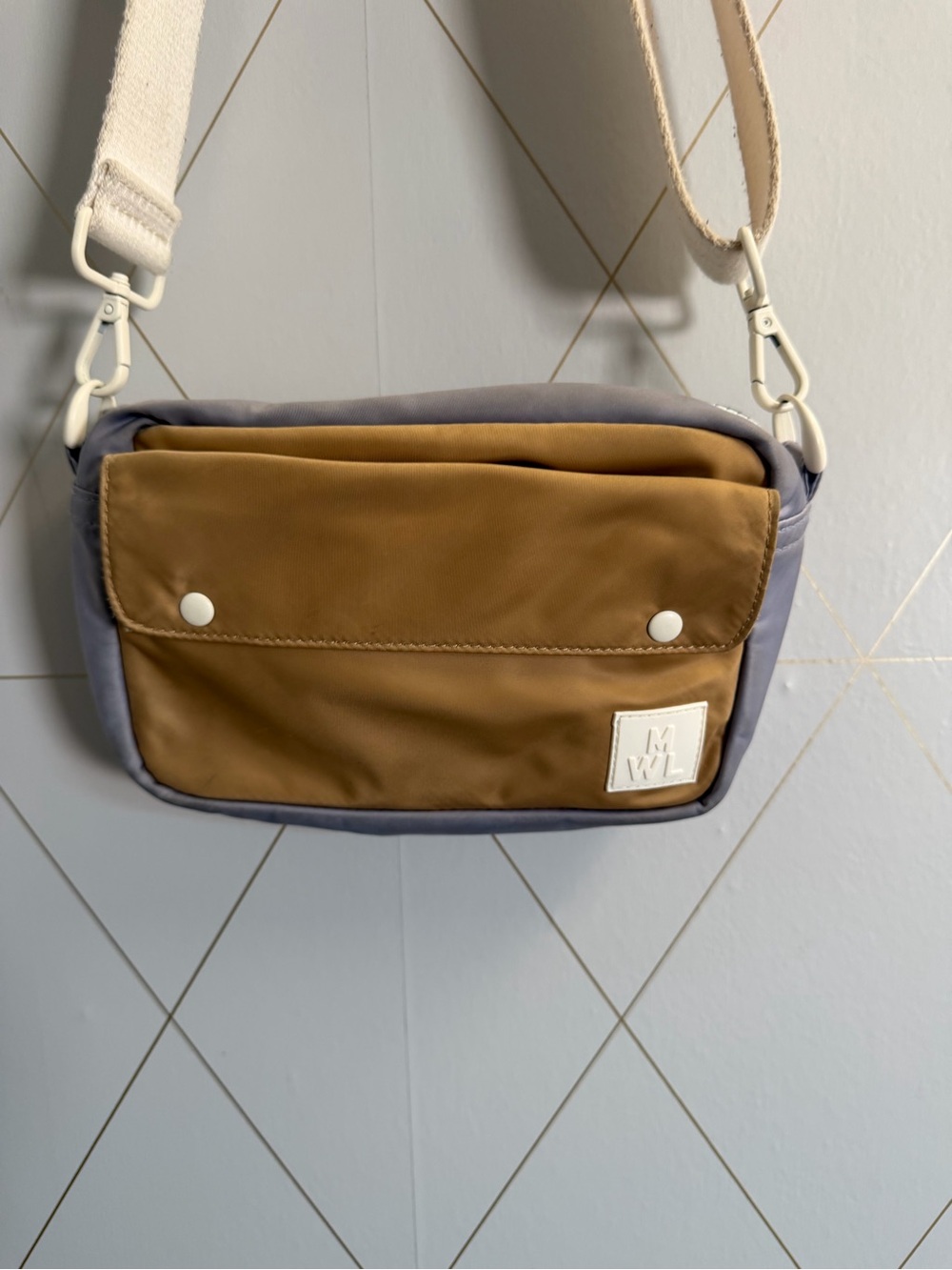 Madewell (Re)sourced Camera Bag Earthen Sand Multi Crossbody NC648 Colorblock